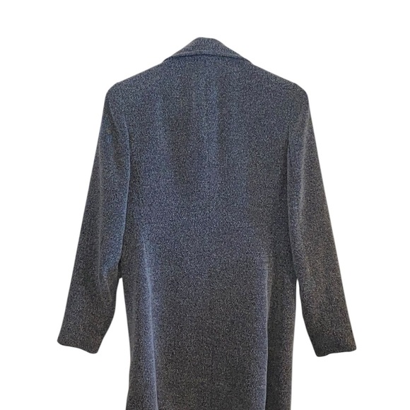 Emma James Liz Claiborne Gray Tweed Coat Classic Fall Winter Jacket  minimalist - Picture 6 of 10